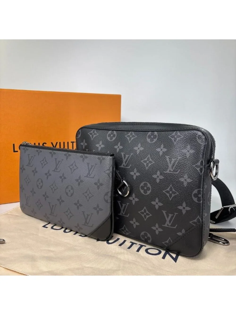Louis Vuitton Trio Monogram Eclipse Shoulder Bag
